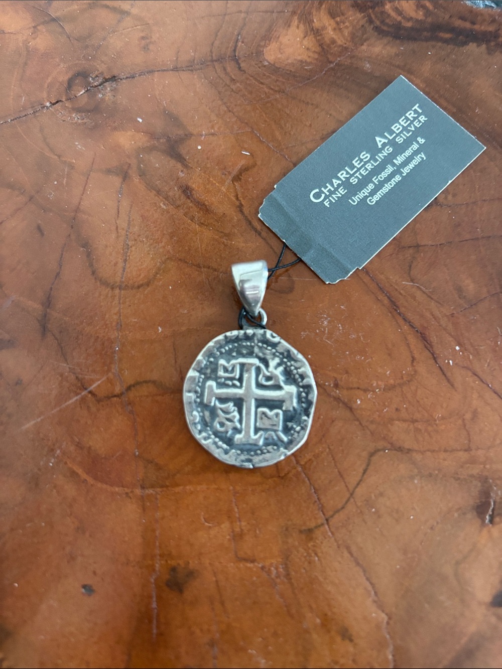Charles Albert Silver Silver Replica Treasure Coin Pendant